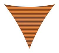 vidaXL Voile d'ombre Orange et Marron 5 x 5 x 5 m, Bâche Triangulaire Moderne, résistant au UV, Parasol Portable pour Jardin, Protection Contre Le Soleil, idée Pratique