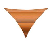 vidaXL Voile d'ombre Orange et Marron 5 x 5 x 6 m, Bâche Triangulaire Moderne, résistant au UV, Parasol Portable pour Jardin, Protection Contre Le Soleil, idée Pratique