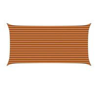 vidaXL Voile d'ombre Orange et Marron 6 x 3 m 100% Polyester Oxford, Tonnelle extérieure, résistante aux UV, en Polyester, Moderne pour terrasse, Couvre Piscine imperméable