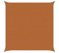 vidaXL Voile d'ombre Orange et Marron 7 x 7 m 100% Polyester Oxford, Voile d'ombre Moderne pour Balcon, résistant aux UV, protège-Jardin, terrasse, Bord de Piscine, abri élégant