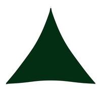 vidaXL Voile parasol tissu oxford triangulaire 4x4x4 m vert foncé Vert G
