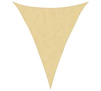 vidaXL Voile pare-soleil sable 3 x 4 x 4 m 100 % polyester Oxford