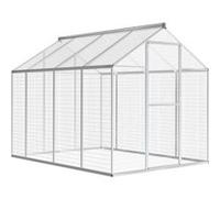 Volière Extérieur Aluminium 183x178x194 cm Parc Caisse Cage Enclos vidaXL