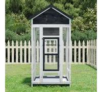 Maison à Oiseaux Enclos Volière Jardin Extérieure Bois Massif de Pin vidaXL