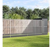 Vidaxl Volière Avec Extension Argenté 1037x203x216 Cm Acier Argenté