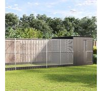 vidaXL Volière avec extension argenté 704x303x216 cm acier