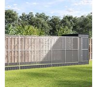vidaXL Volière avec extension argenté 830x203x216 cm acier