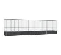 vidaXL Volière avec extension argentée 834,5x107x212 cm acier