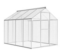 vidaXL Volière d'extérieur Aluminium 178 x 242 x 192 cm