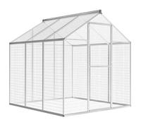 vidaXL Volière d'extérieur en aluminium 183 x 178 x 194 cm Argent G