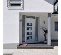 Voordeur 100x200 cm aluminium en PVC wit3157062