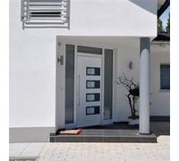 Porte d'entrée Blanc 100x210 cm Aluminium et PVC, porte, porte en PVC, porte d'entrée en aluminium, porte en aluminium, porte d'entrée frontale