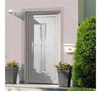 vidaXL Porte d'entrée Blanc 108x200 cm PVC