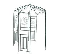 vidaXL Arche de jardin Voûte arceau à rosier 160 x 250 cm Vert foncé