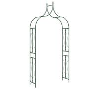 Vidaxl Voûte De Jardin Vert Foncé 120x38x258 Cm Fer