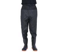 vidaXL Waders à ceinture avec bottes Noir taille 44