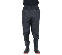 vidaXL Waders à ceinture avec bottes Noir Taille 45