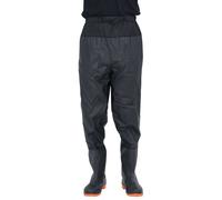 vidaXL Waders à ceinture avec bottes Noir Taille 46
