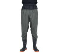 vidaXL Waders à ceinture avec bottes vert foncé taille 39
