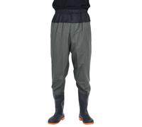 vidaXL Waders à ceinture avec bottes vert foncé taille 40