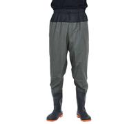 vidaXL Waders à ceinture avec bottes vert foncé taille 46