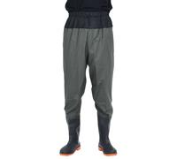 vidaXL Waders à hanches avec bottes vert foncé taille 45