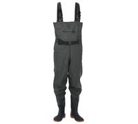 vidaXL Waders avec bottes et ceinture vert foncé taille 38