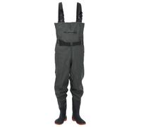 vidaXL Waders avec bottes et ceinture vert foncé taille 43