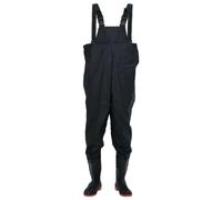 vidaXL Waders avec bottes Noir taille 41