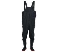 vidaXL Waders avec bottes noir taille 45