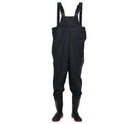 vidaXL Waders avec bottes noir taille 46