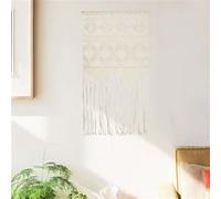vidaXL Wandhanger macramÃ© 40x80 cm katoen323997 Crème G