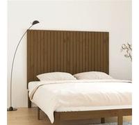 vidaXL Tête de lit murale Marron miel 166x3x110 cm Bois massif de pin, tête de lit, tête de lit en bois massif,, tête de lit en bois Marron