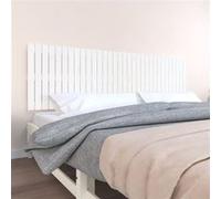 824829 vidaXL Tête de lit murale Blanc 204x3x60 cm Bois massif de pin