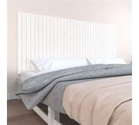Vidaxl Tête De Lit Murale Blanc 204x3x90 Cm Bois Massif De Pin Blanc