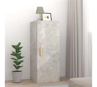 vidaXL Armoire murale Gris béton 34,5x34x90 cm Bois d'ingénierie 812433