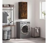 Vidaxl Armoire Murale Chêne Fumé 34,5x34x90 Cm Bois D'ingénierie Multicolore