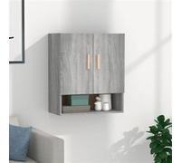 vidaXL Wandkast 60x31x70 cm bewerkt hout grijs sonoma eikenkleurig817586 Gris G