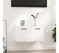 Vidaxl Armoire Murale Blanc Brillant 60x36,5x35 Cm Bois D'ingénierie Multicolore