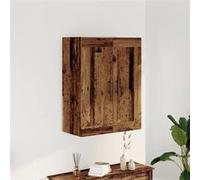 vidaXL Wandkast 69,5x34x90 cm bewerkt hout oud houtkleurig857312 Marron G