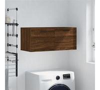 vidaXL Wandkast 80x36,5x35 cm bewerkt hout bruin eikenkleur830099 Marron G