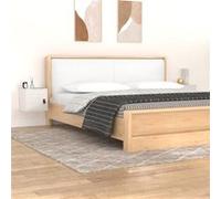 Wandkasten 2 st 31,5x30x30 cm massief grenenhout wit818358