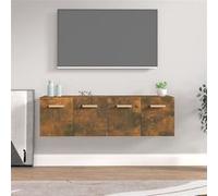 Vidaxl Armoires Murales 2pcs Chêne Fumé 60x36,5x35cm Bois D'ingénierie Multicolore