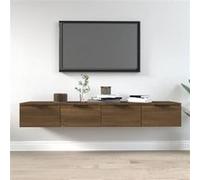 vidaXL Armoires murales 2 pcs Chêne marron 68x30x20 cm Bois ingénierie 3115899