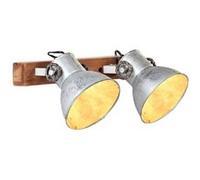 vidaXL Wandlamp industrieel E27 45x25 cm zilverkleurig320503 Argent G