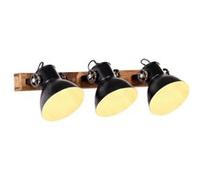 vidaXL Wandlamp industrieel E27 65x25 cm zwart320512 Noir G