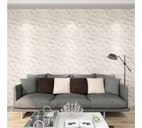 vidaXL Wandpanelen 12 st 3D 3 mÂ² 0,5x0,5 m146299 Blanc G