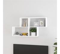 Vidaxl Étagère Murale Blanc 100x18x53 Cm Aggloméré Blanc