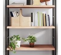 vidaXL Étagère murale 100x60x(2-4) cm bois de chêne massif non traité Marron