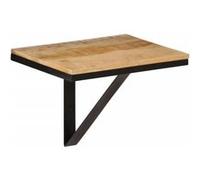 vidaXL Wandschap 40x30x32 cm massief mangohout en ijzer358576 Bois G